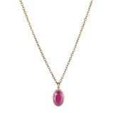 Oval Ruby Wisp Necklace (ready to ship option)*