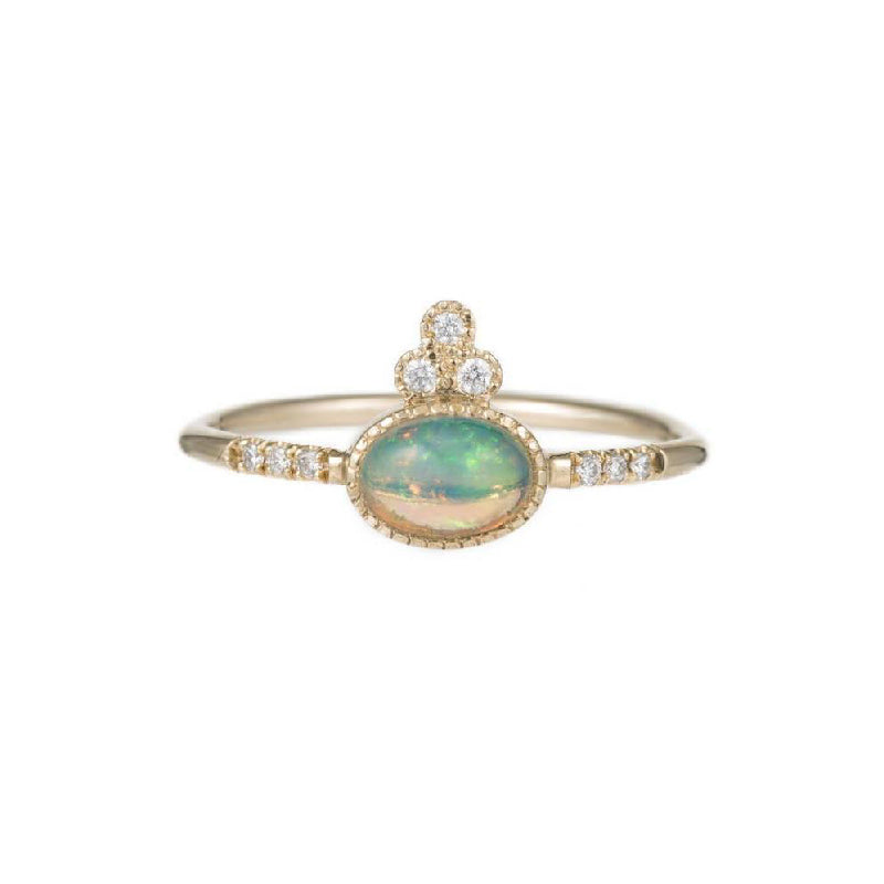 Opal Crown Equilibrium Ring