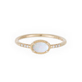 Oval Opal Equilibrium Ring