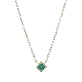 emerald, necklace, dainty jewelry, fine jewelry, layering necklaces