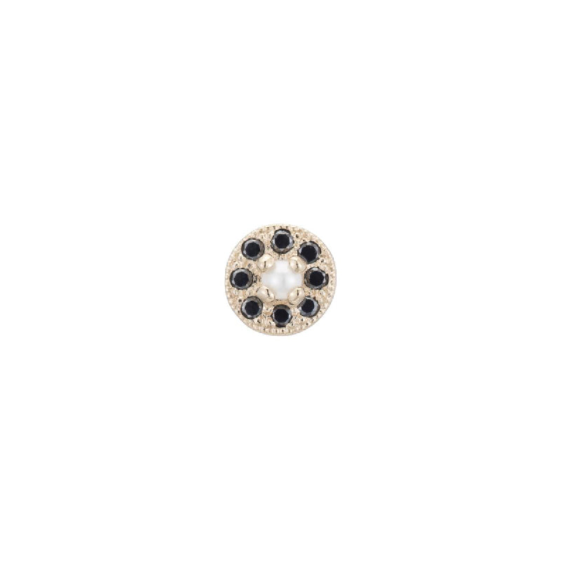 Pearl Halo Stud Earring (Single)