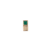 Princess Cut Emerald Cube Stud (Single) (ready to ship option)*