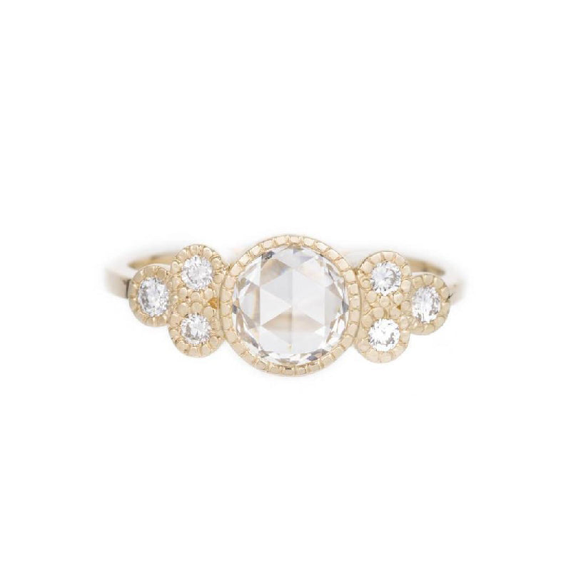 Rose Cut Diamond Cluster Elevate Ring