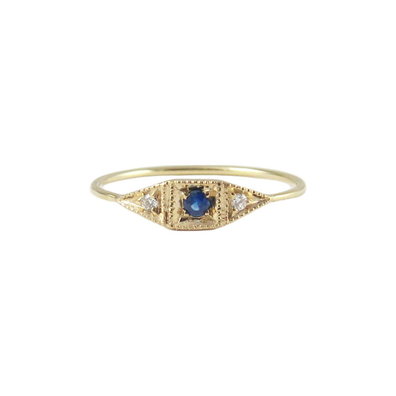 Sapphire Mini Deco Point Ring