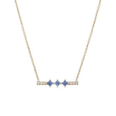 Sapphire Harmony Necklace (ready to ship option)*