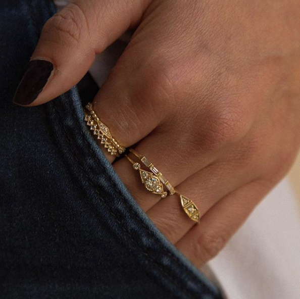 Half Eternity Baguette Ring