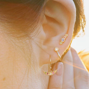 Diamond Hook Earring (Single)