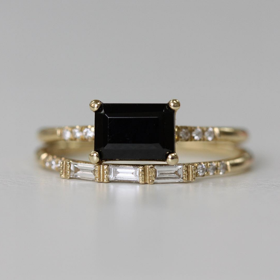 3 Baguette Equilibrium Ring