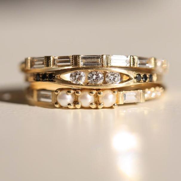 Half Eternity Baguette Ring