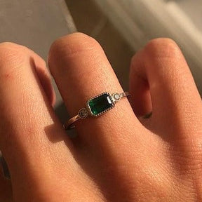 Emerald Lexie Ring (ready to ship option)*