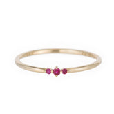 Tres Ruby Ring