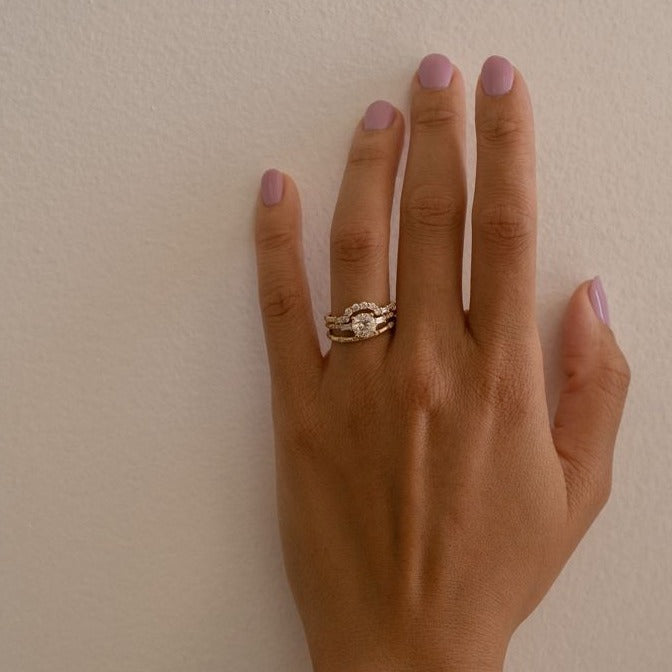 BAGUETTE DIAMOND ARCH RING