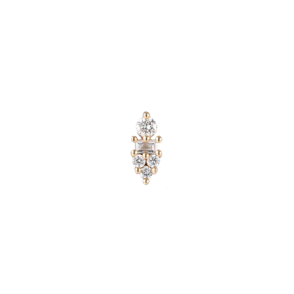 diamond corona stud (single)