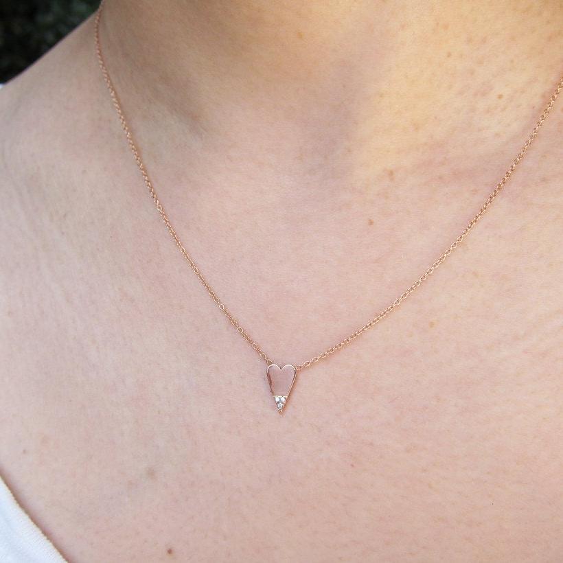 Diamond Dipped Heart Necklace