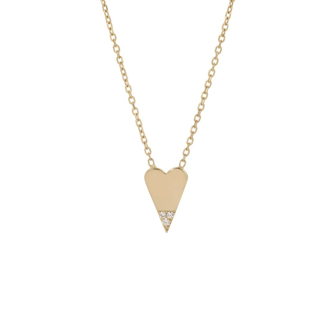 Diamond Dipped Heart Necklace