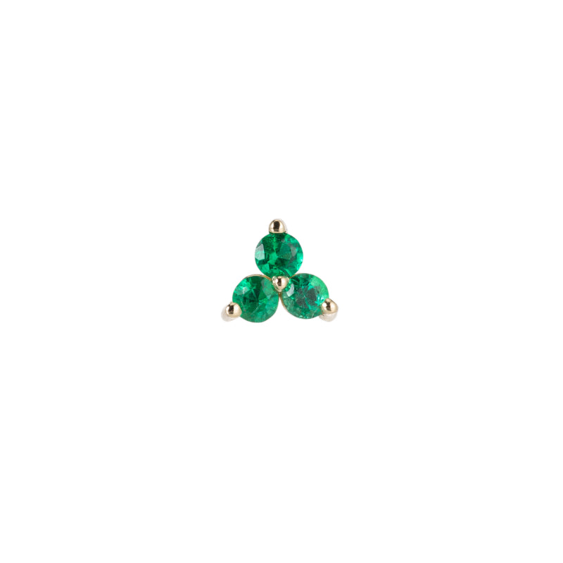 Emerald Cluster Stud (Single)