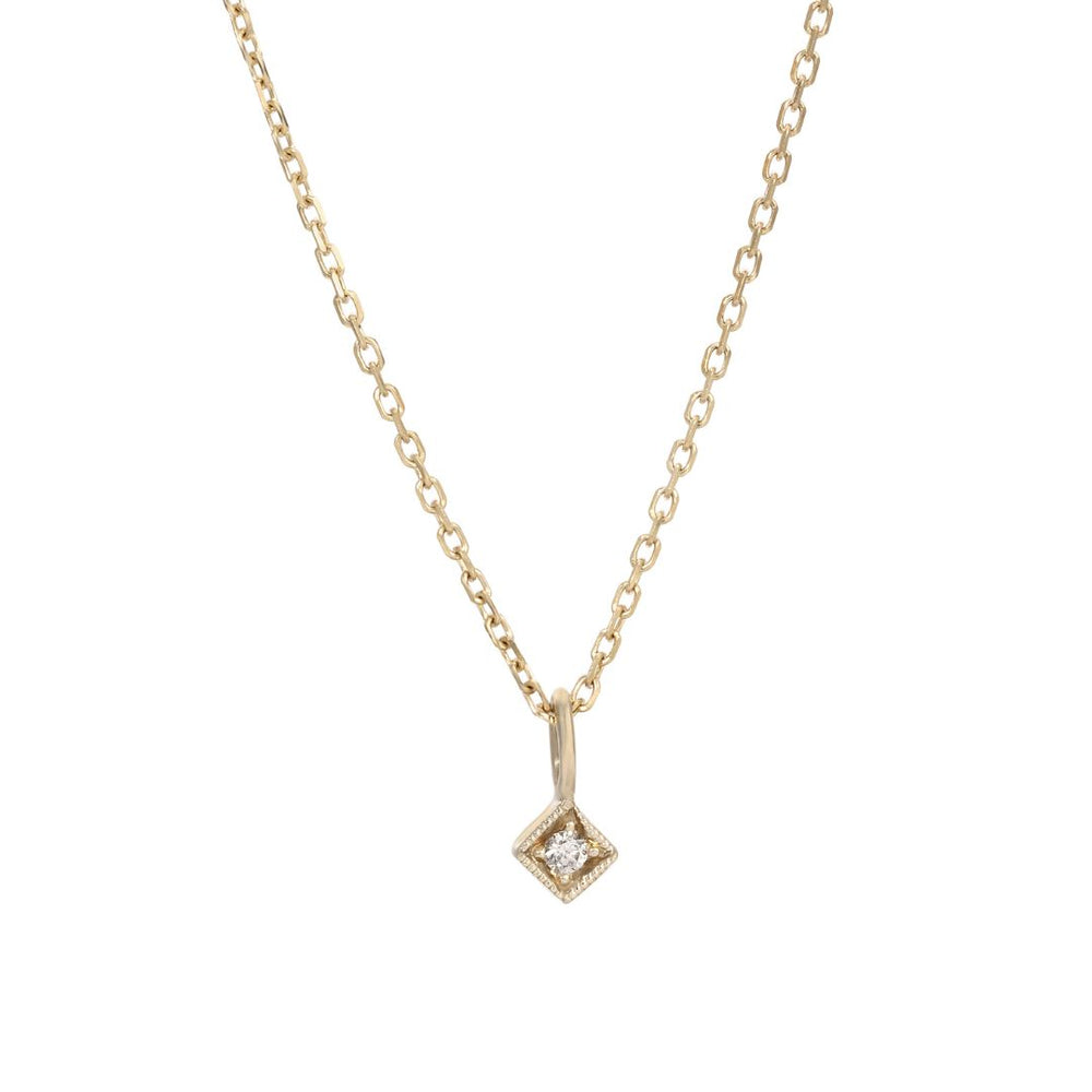 Small square diamond necklace Clearance
