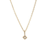 Diamond Mini Square Necklace