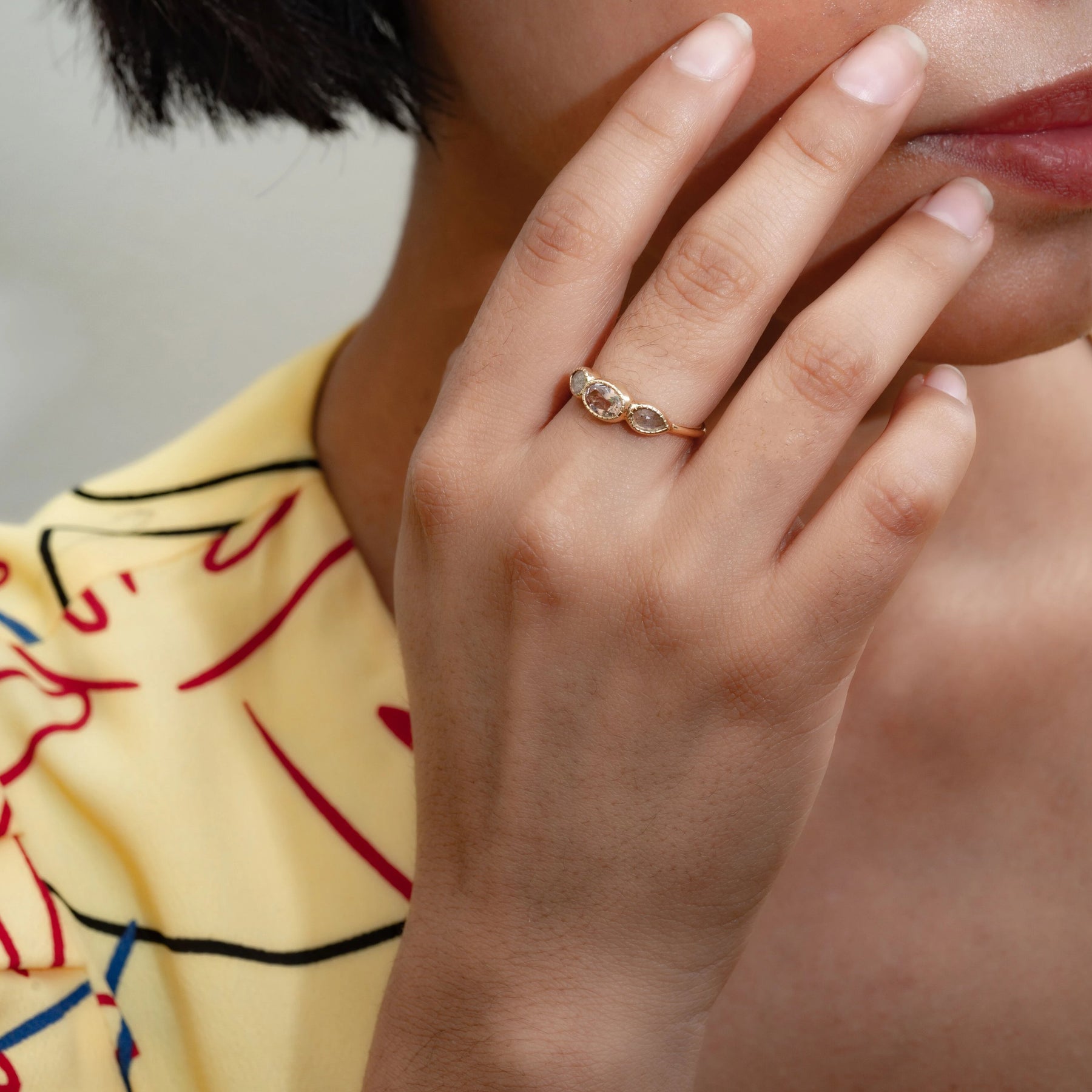 Morganite Lab Ring