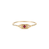 RUBY MINI DECO POINT RING