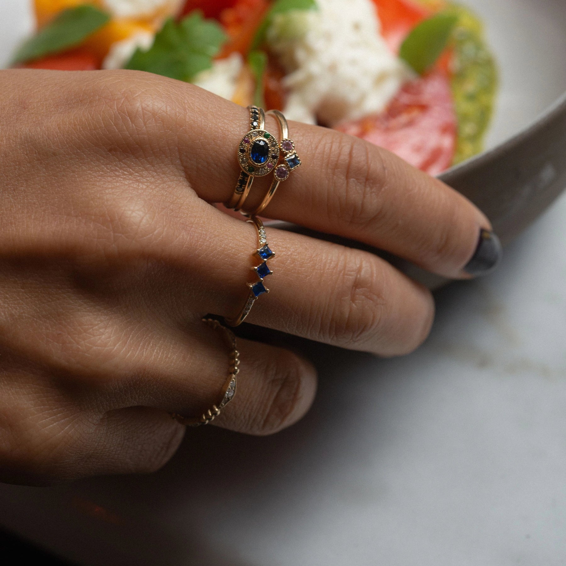 Sapphire Harmony Ring