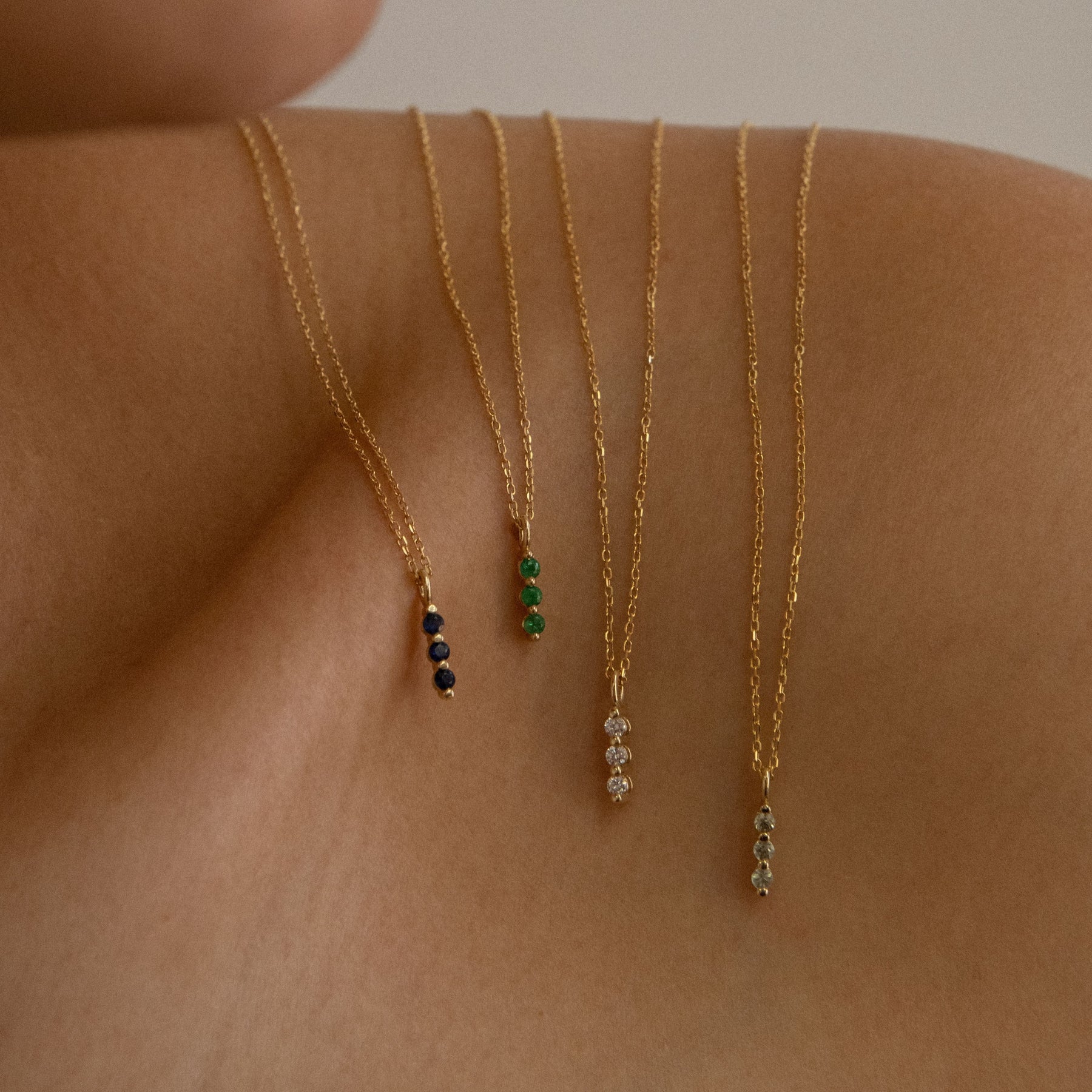 Emerald Stack Necklace